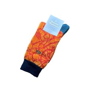 NWT Vivienne Westwood Crew Socks - Orange
